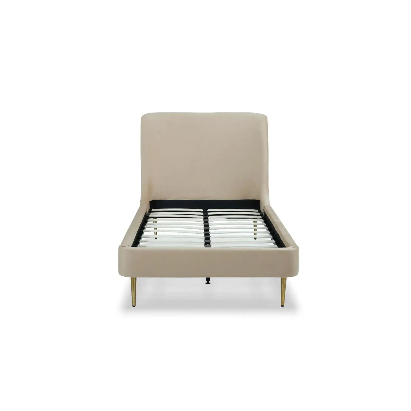 Mid-Century Modern Upholstered Bed With Curved Headboard by HouseOfZazla