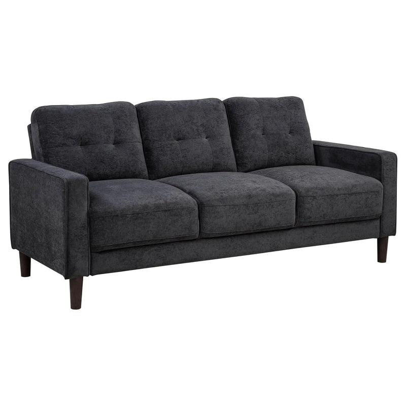Bowen II Fabric Upholstered Track Arm Sofa Steel Grey by Unique Piece Furniture