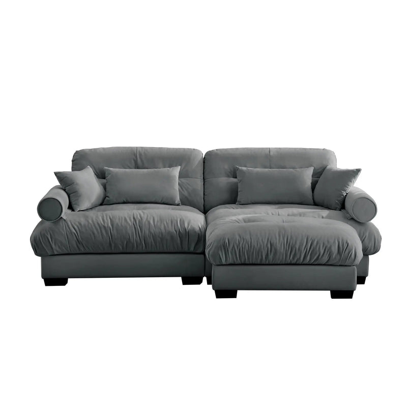 Super Comfort Oversized Modular Sectional Sofa With Movable Ottoman by Unique Piece Furniture