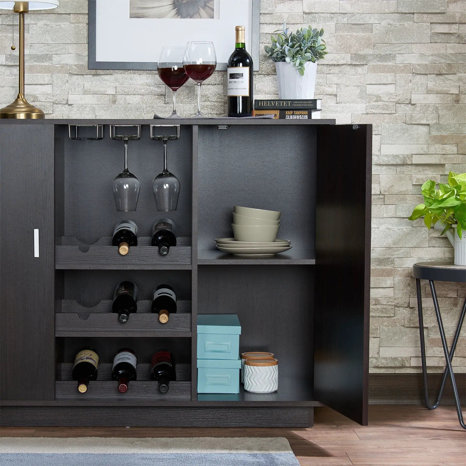 Hazen - Wine Cabinet II - Espresso by Unique Piece Furniture