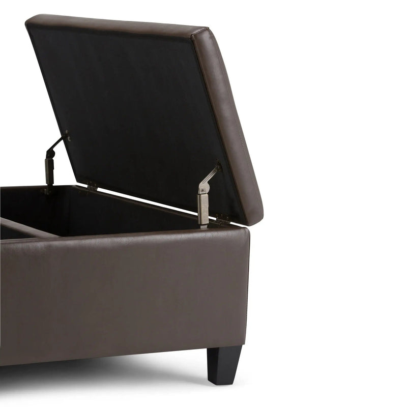 Ellis - Coffee Table Storage Ottoman Contemporary Design by HouseOfZazla