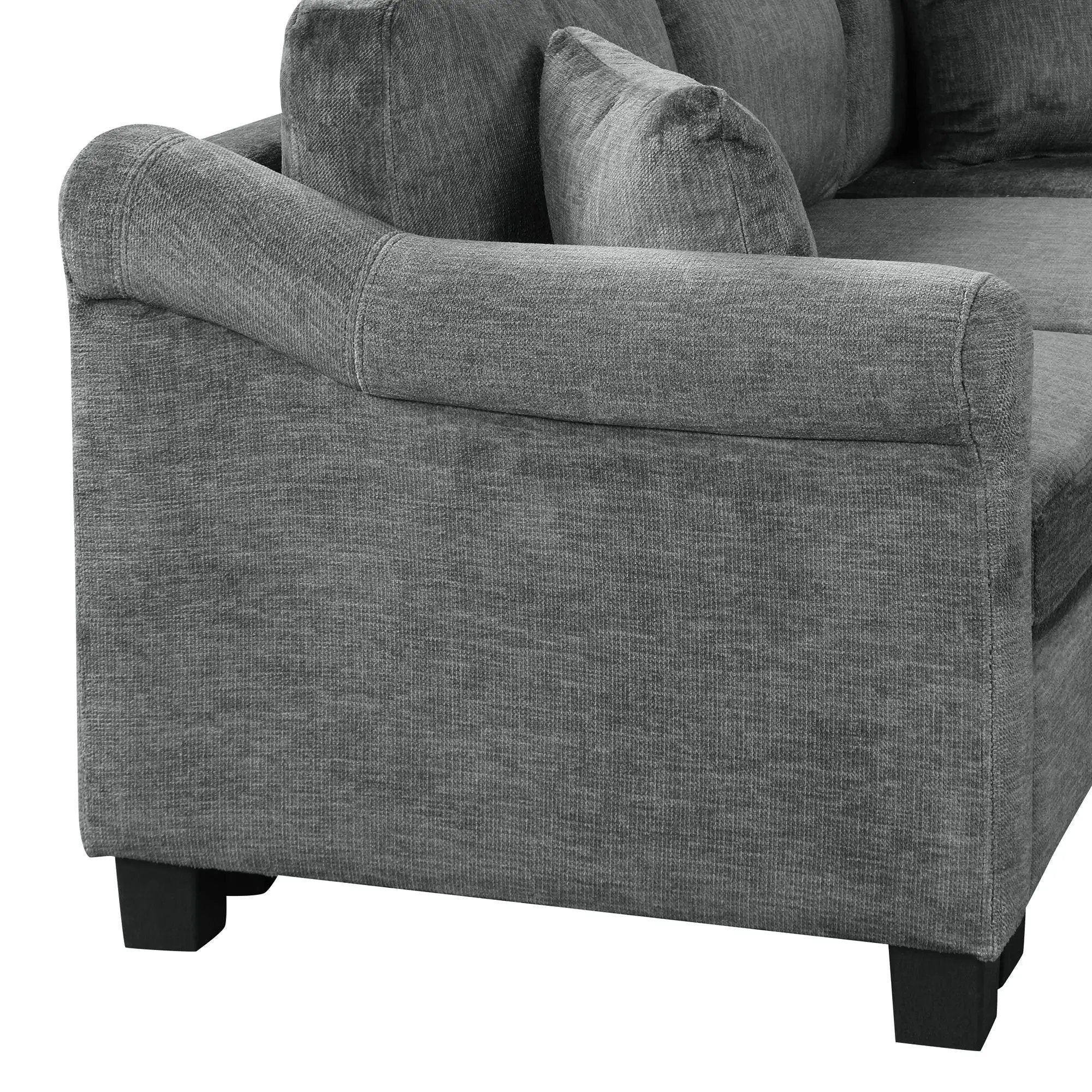 Contemporary U - Shaped Sectional Sofa With Movable Storage Ottoman by HouseOfZazla