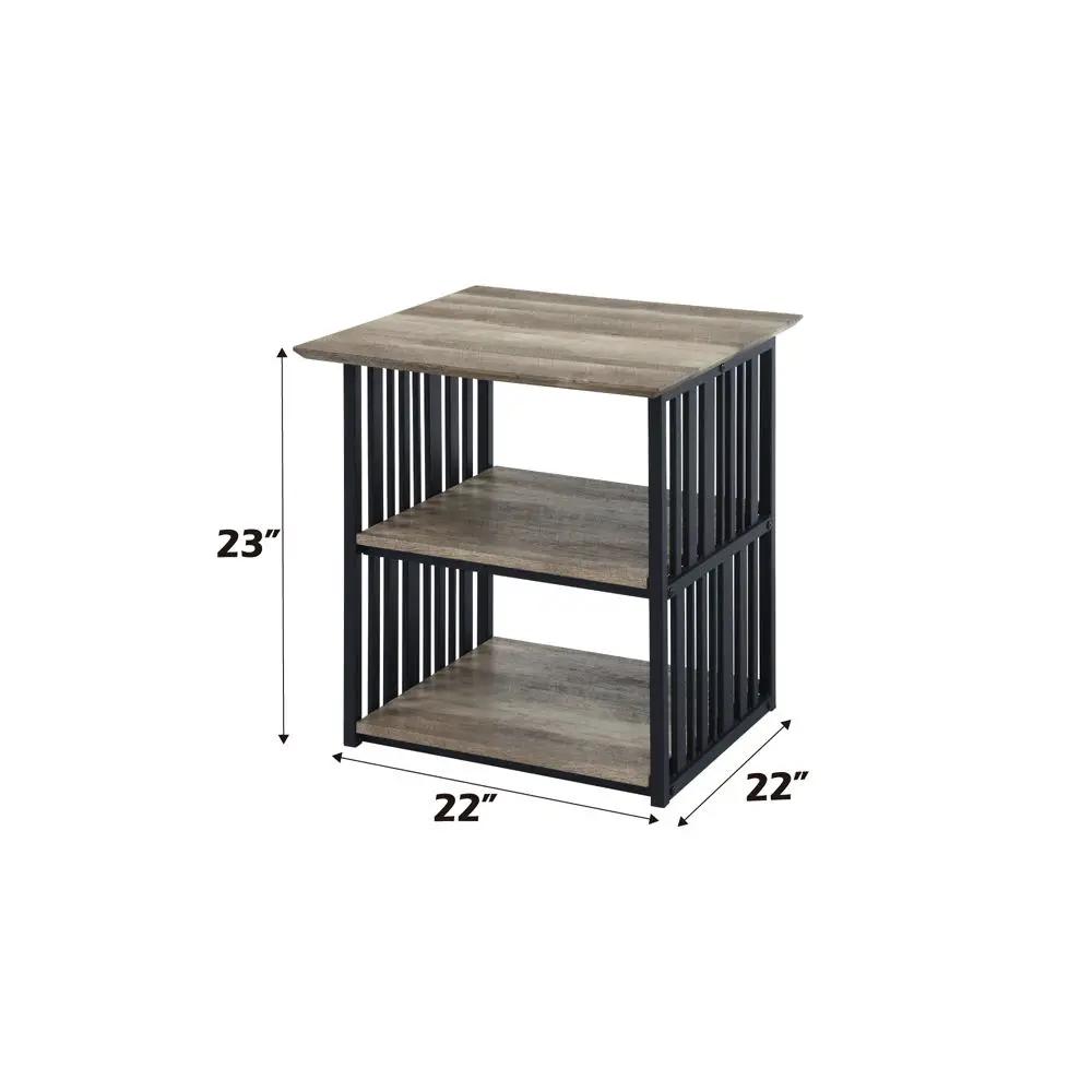 Zudora - Nightstand - Antique Oak & Black by Unique Piece Furniture