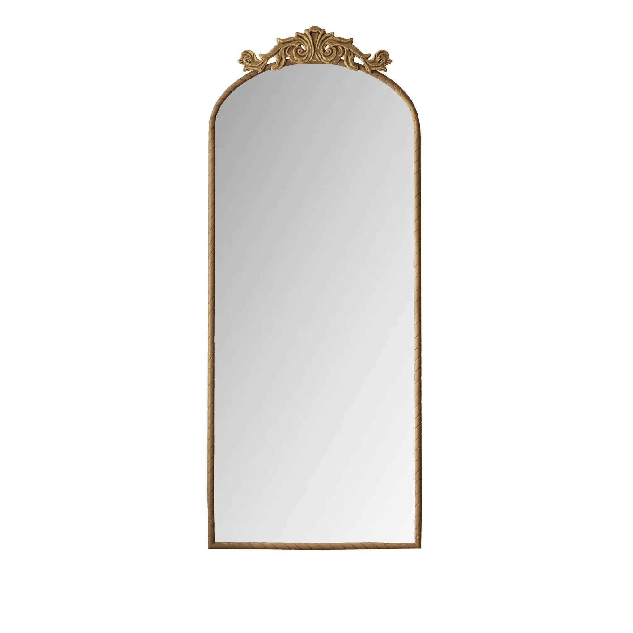 Vintage Arched Full Body Mirror, Wall Mounted For Living Room by Unique Piece Furniture