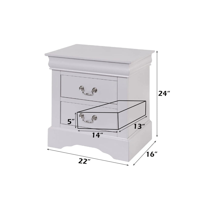 Louis Philippe III - Sleek Design Nightstand by Unique Piece Furniture