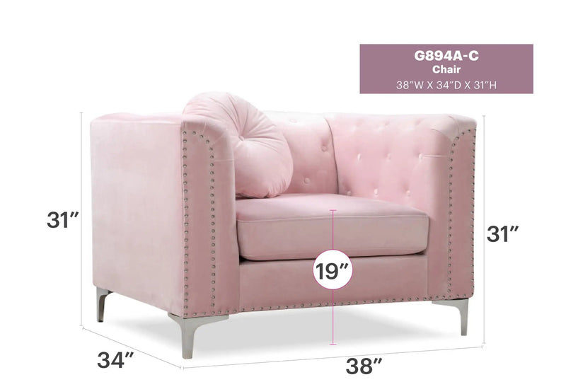 Contemporary Sloped Arm Chair by Unique Piece Furniture