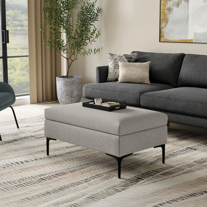 Rebecca - Multifunctional Coffee Table Storage Ottoman With Lift Up Lid by Unique Piece Furniture