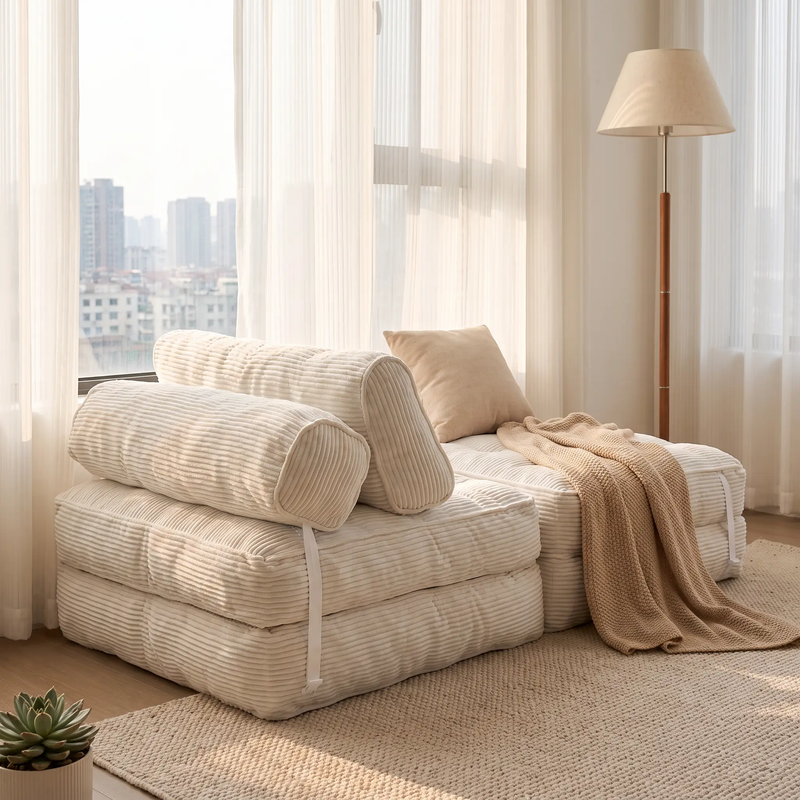Folding Sofa Bed - Convertible Sleeper Chair with Pillow by HouseOfZazla