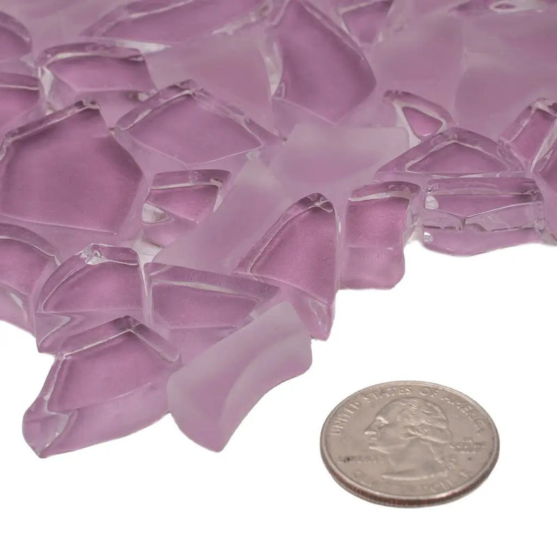 Orchid Pink 11x11 Glossy Matte Multi-shaped Glass Mosaic Tile (5 pack, 4.36 sq ft/case) by Apollo Tile