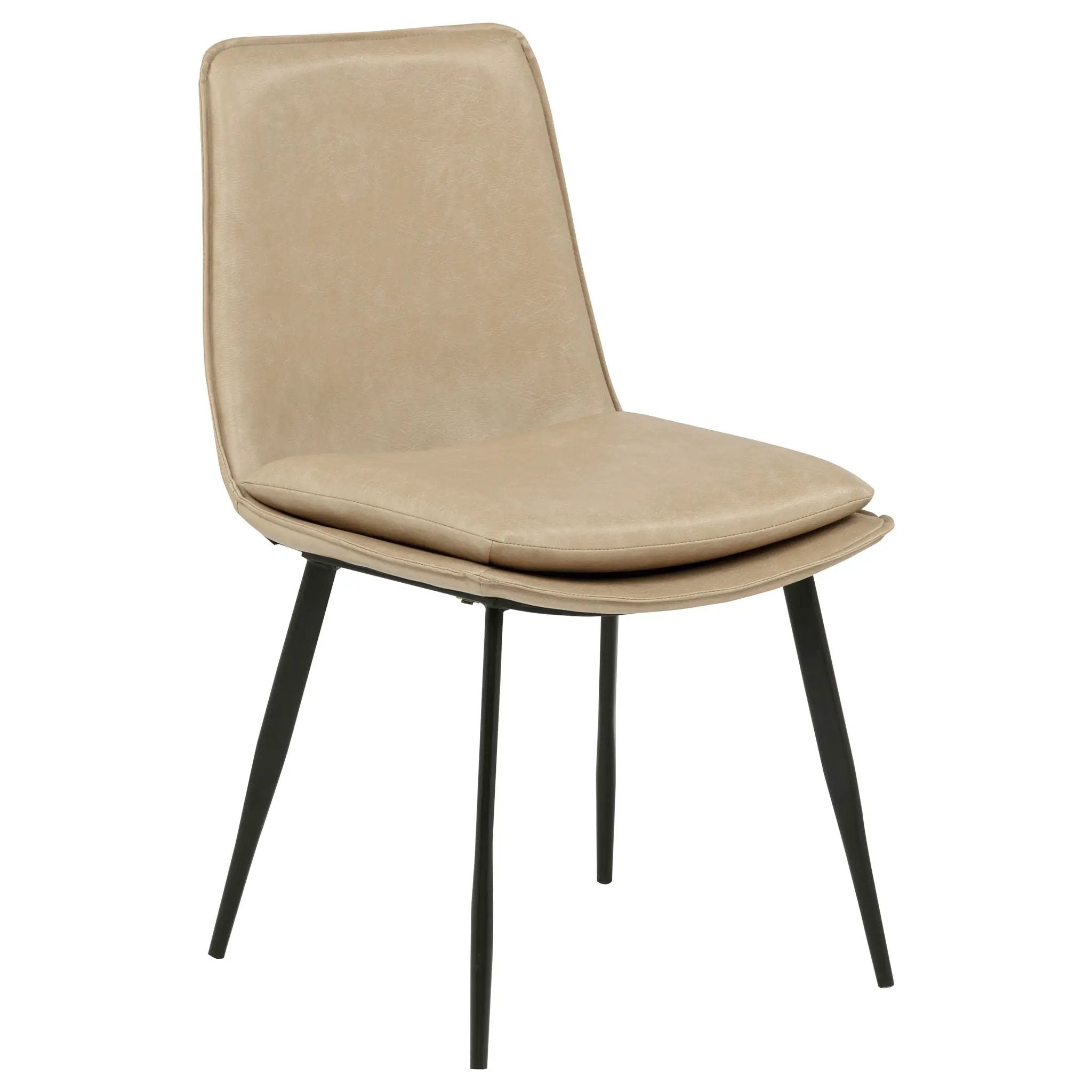 Ortega Upholstered Dining Side Chair Tan (Set of 2) by Unique Piece Furniture