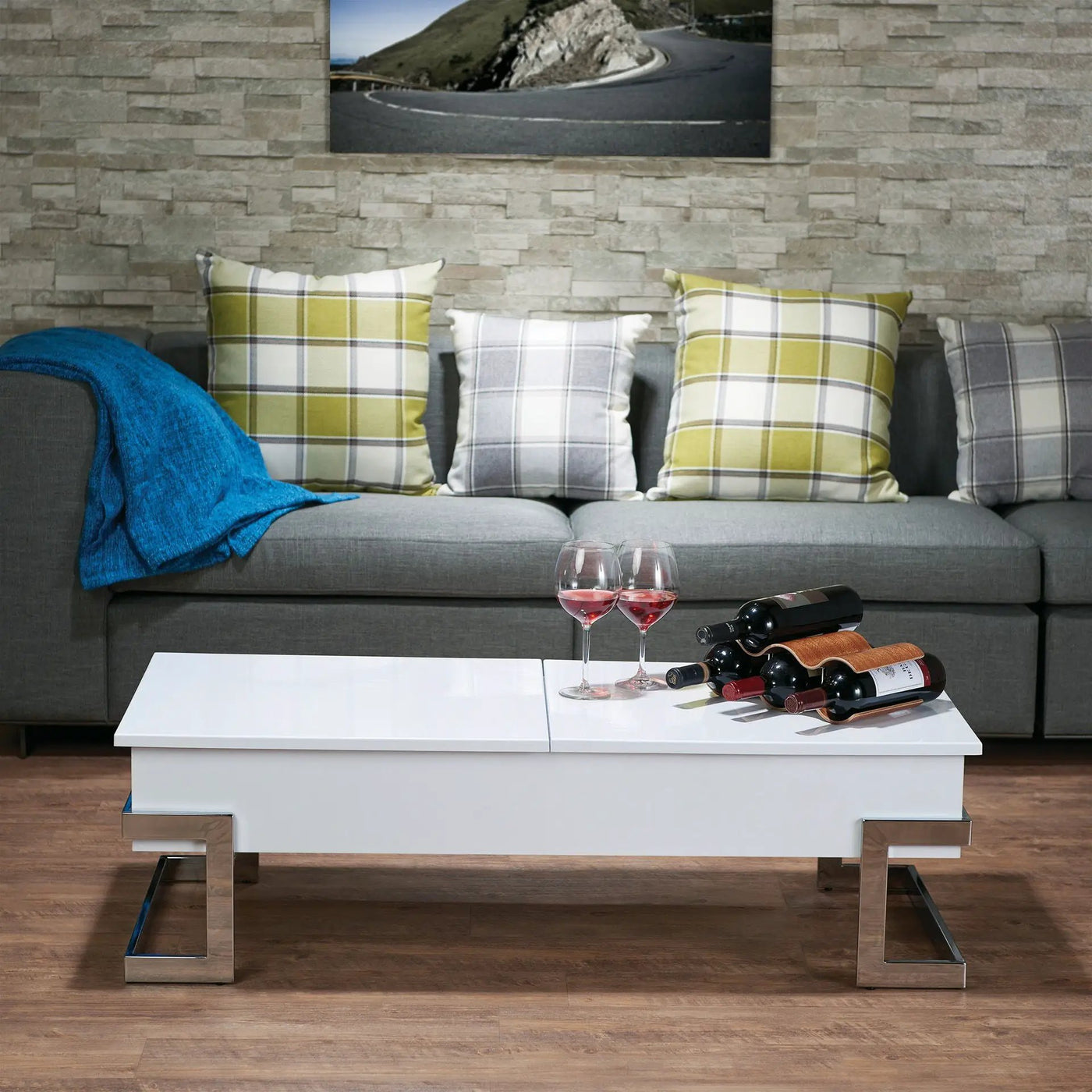 Calmam - High Gloss Coffee Table With Lift Top by Unique Piece Furniture