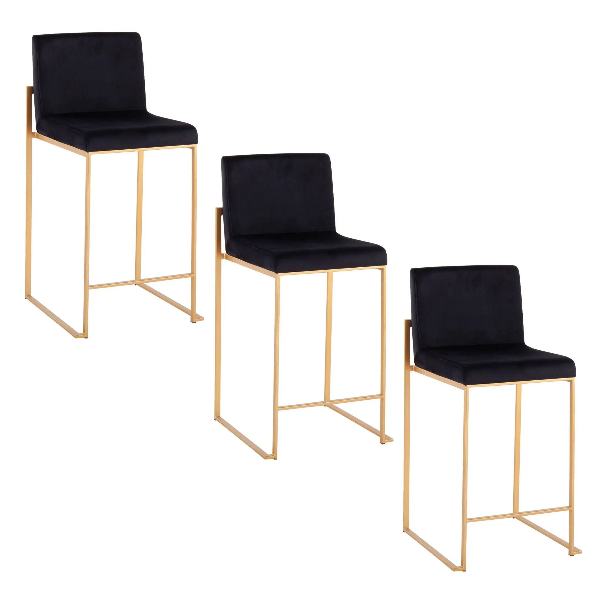 Fuji - Contemporary High Back Stylish Counter Stool by HouseOfZazla