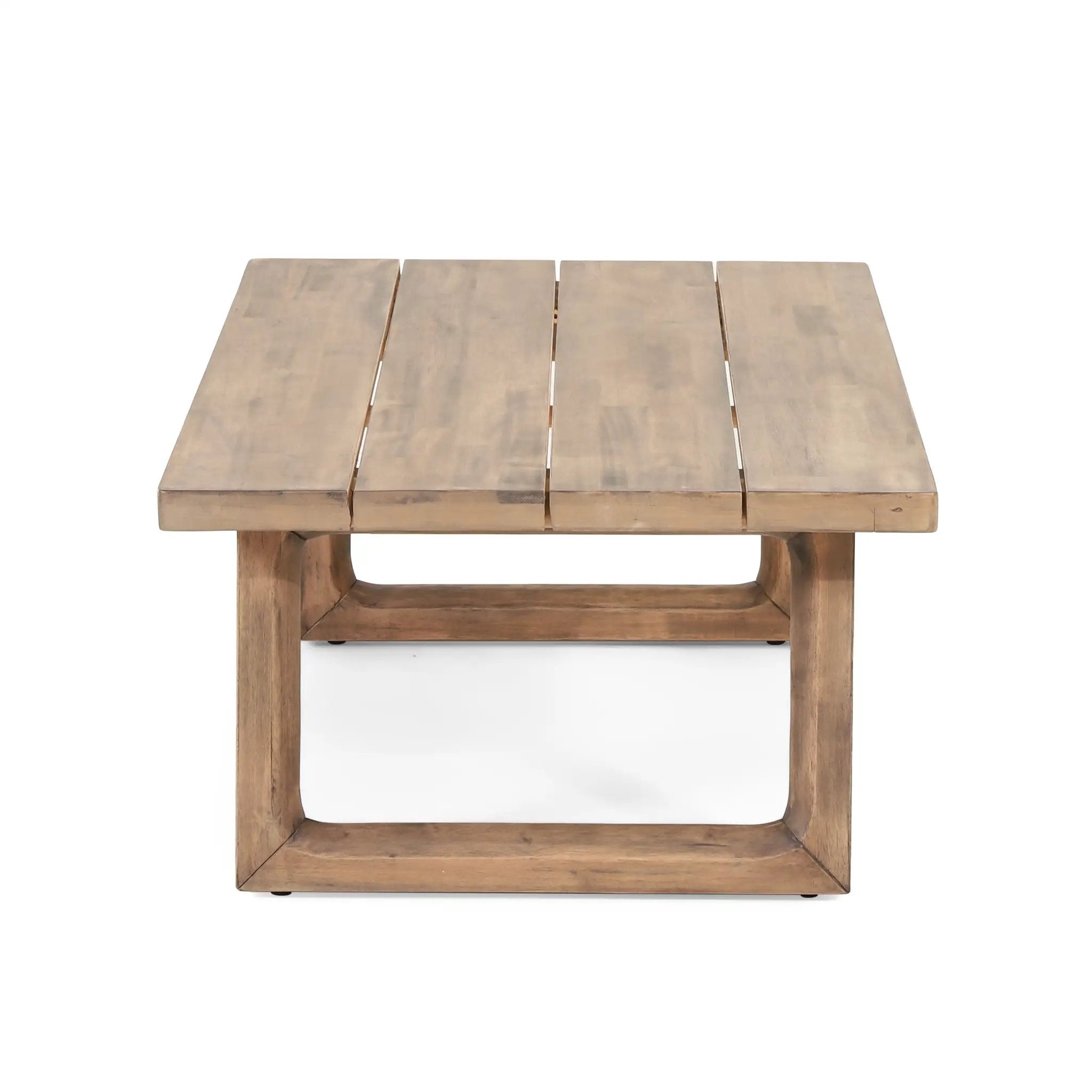 Outdoor Acacia Wood Loveseat and Coffee Table Set with Cushions by HouseOfZazla