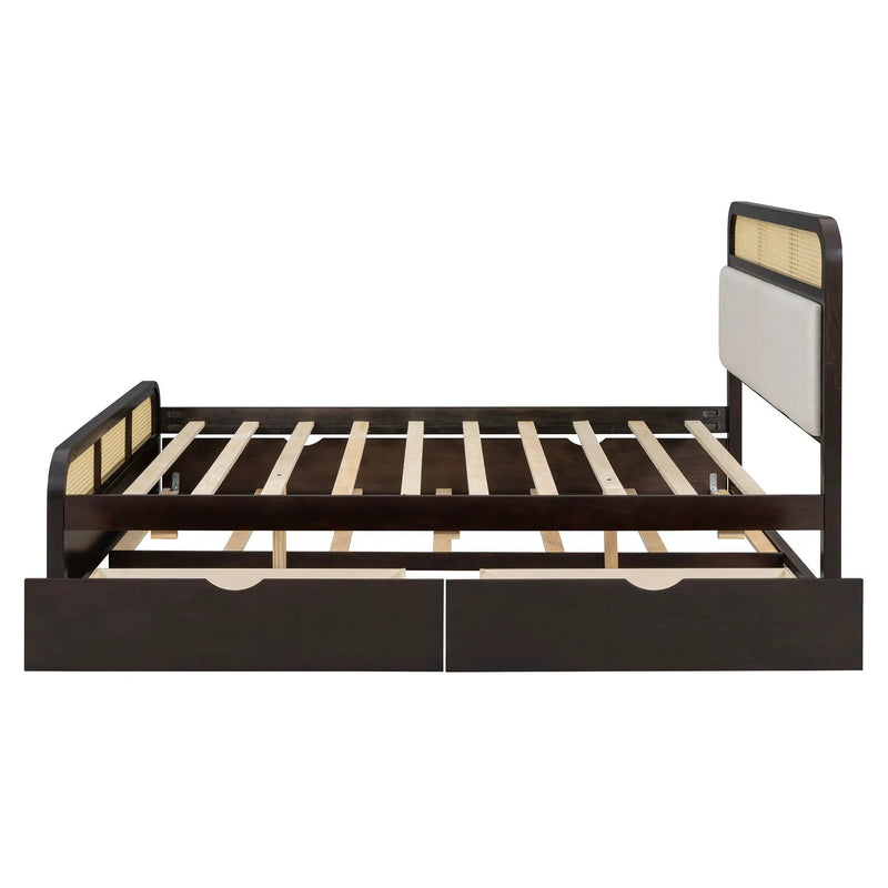 Platform Bed With Trundle And 2 Drawers by HouseOfZazla