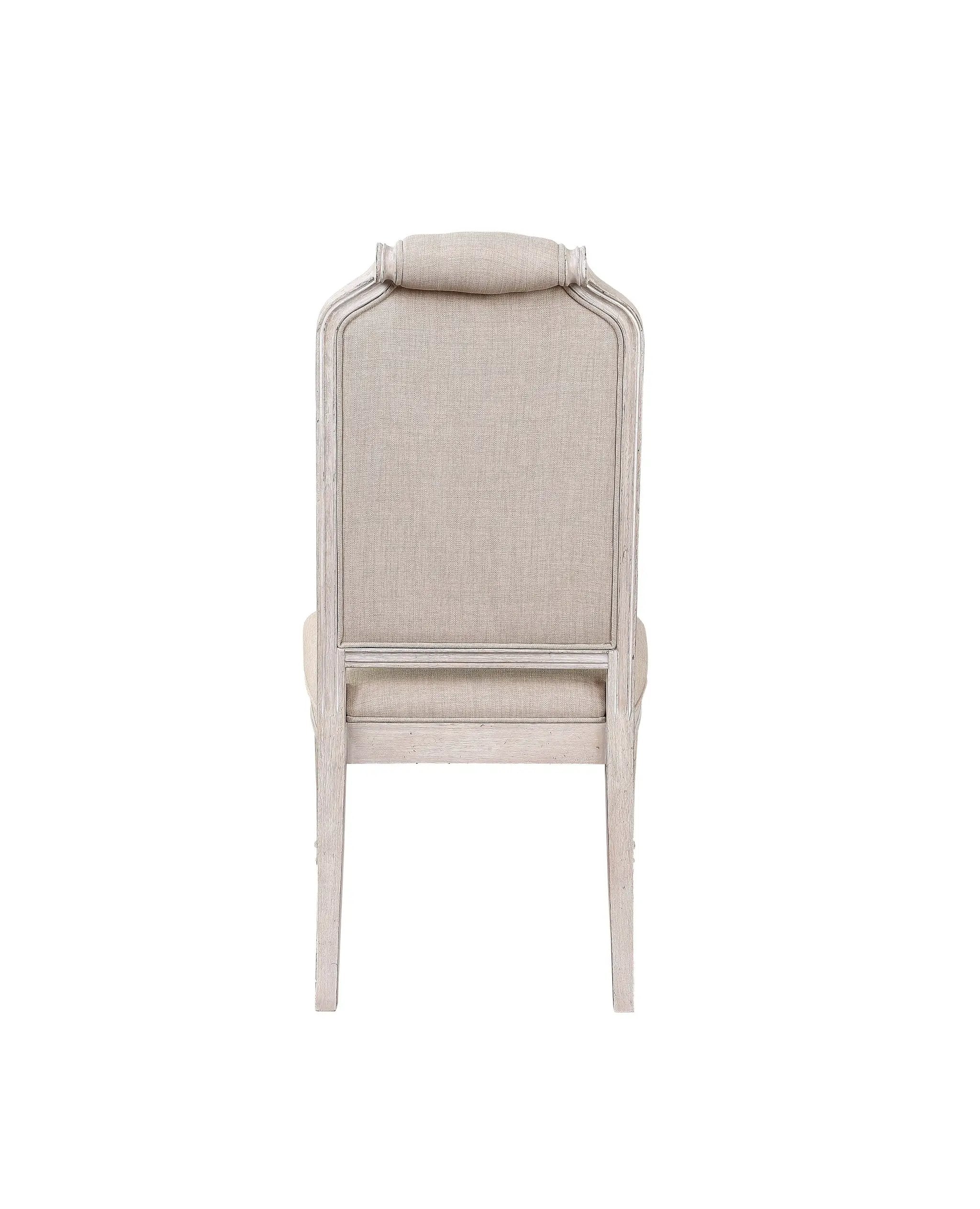 Wynsor Fabric & Antique Champagne Finish Side Chair (Set of 2) by HouseOfZazla