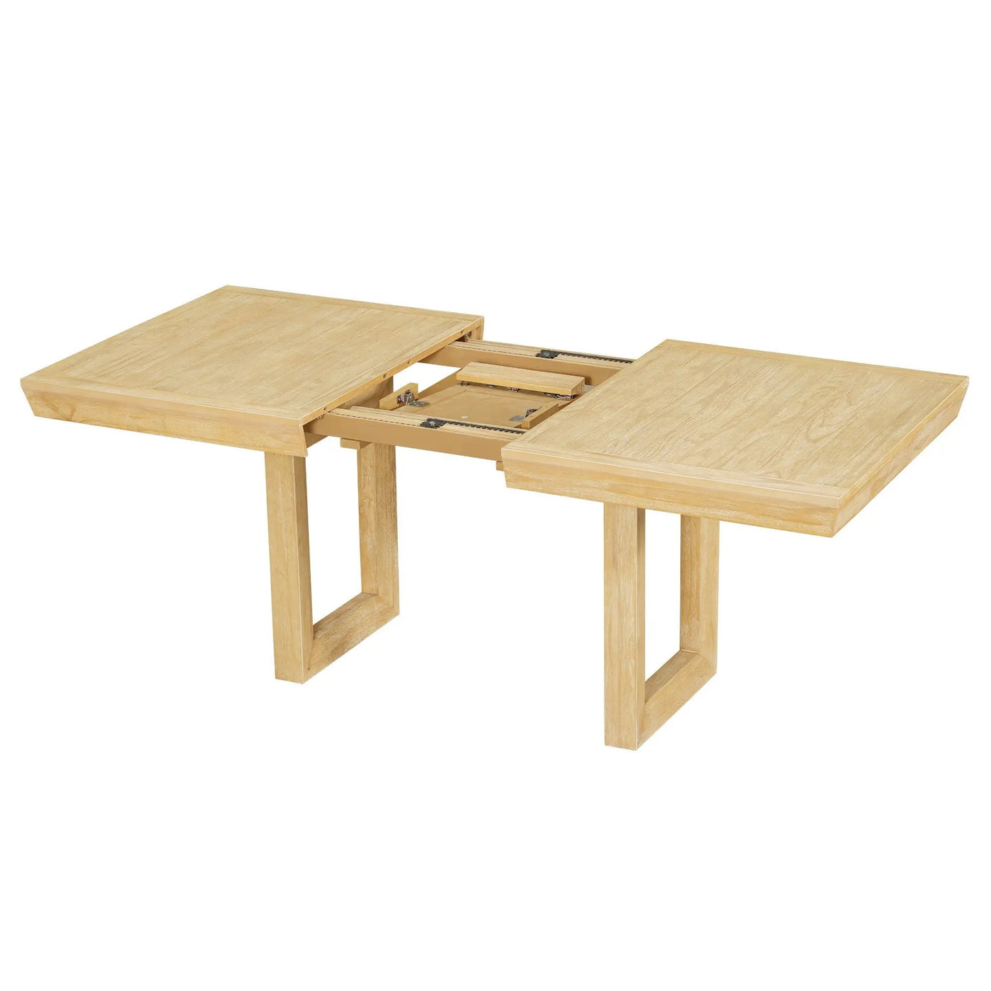 Topmax - 7 Piece Traditional Extendable Dining Table Set With Butterfly Leaf And 6 Upholstered Dining Table Set by HouseOfZazla