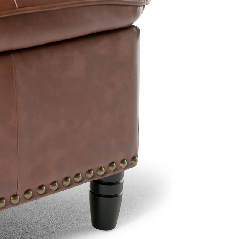Emily - Storage Ottoman - Cognac by HouseOfZazla