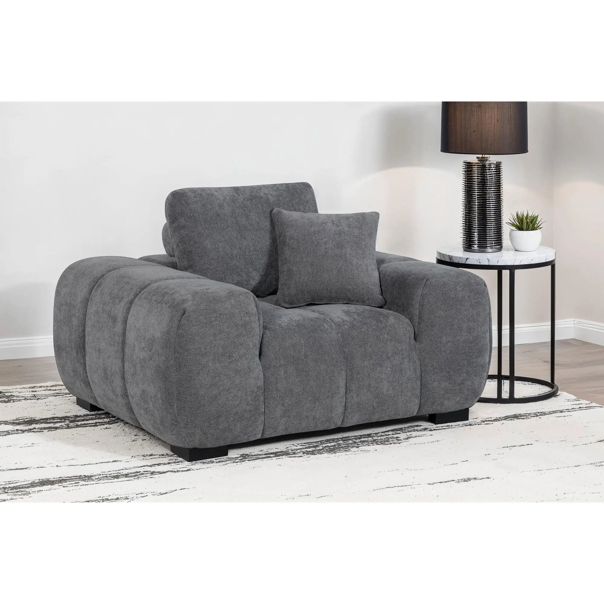 Plather - Track Arm Accent Chair by HouseOfZazla