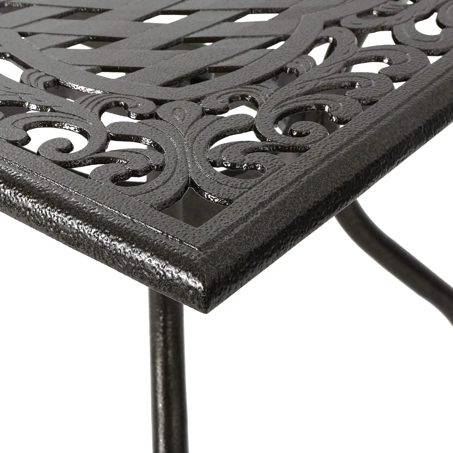 Ravenna 6-Person Metal Patio Dining Set with Rectangular Table by HouseOfZazla