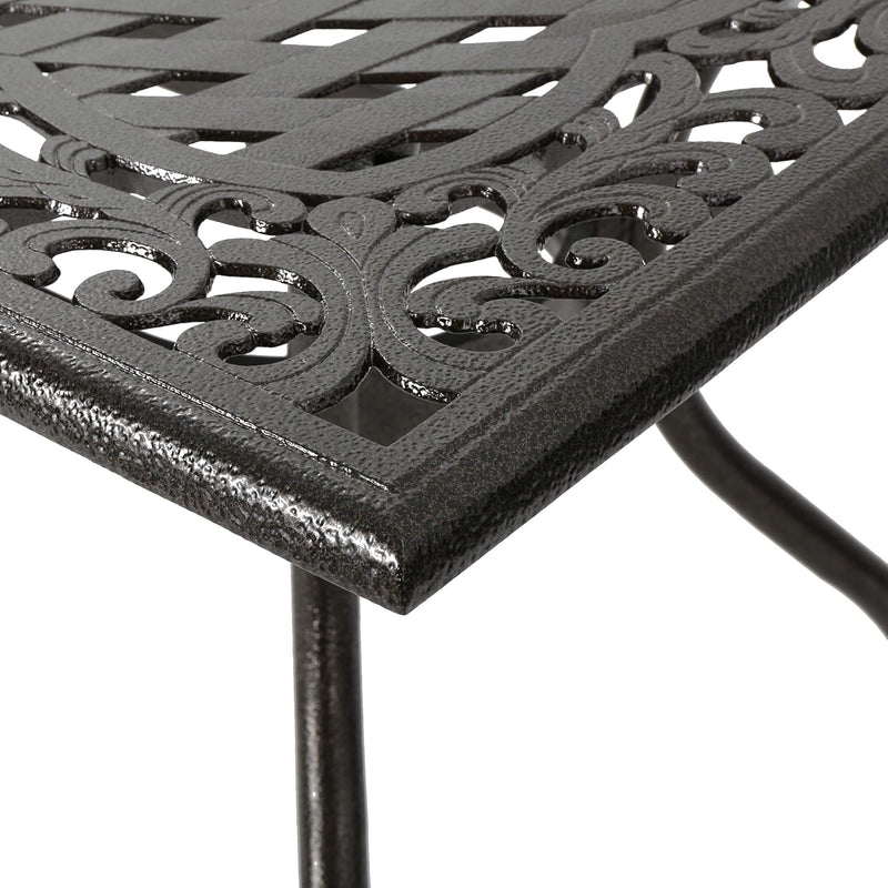 Ravenna 6-Person Metal Patio Dining Set with Rectangular Table by HouseOfZazla