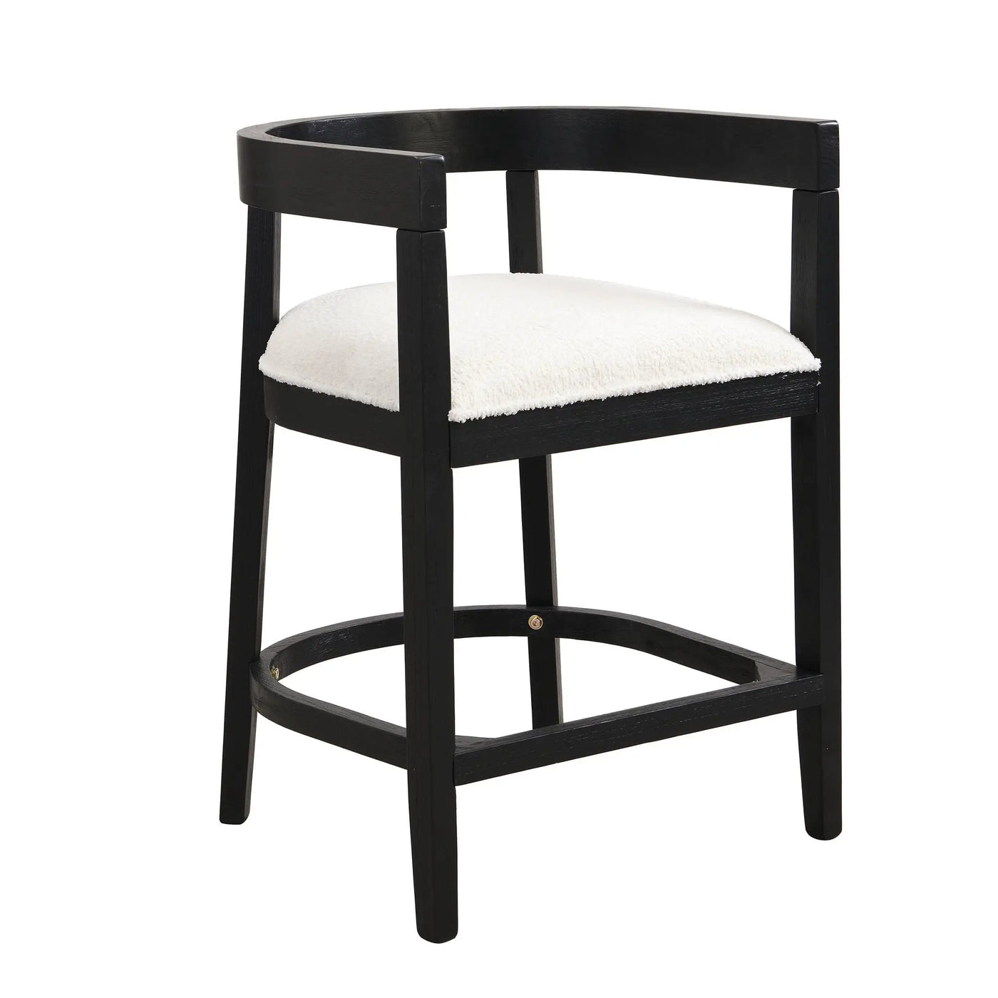 Modern Rubberwood Counter Stool Set With Upholstered Seats by HouseOfZazla
