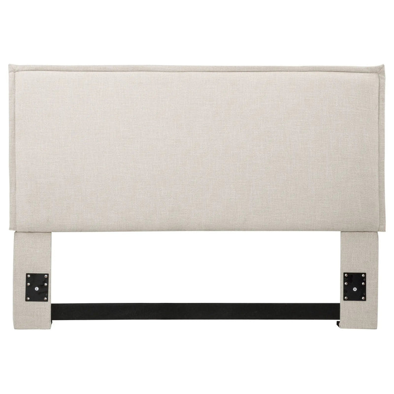 Queen / Full Size Upholstered Headboard With Flange Details - Sand by HouseOfZazla