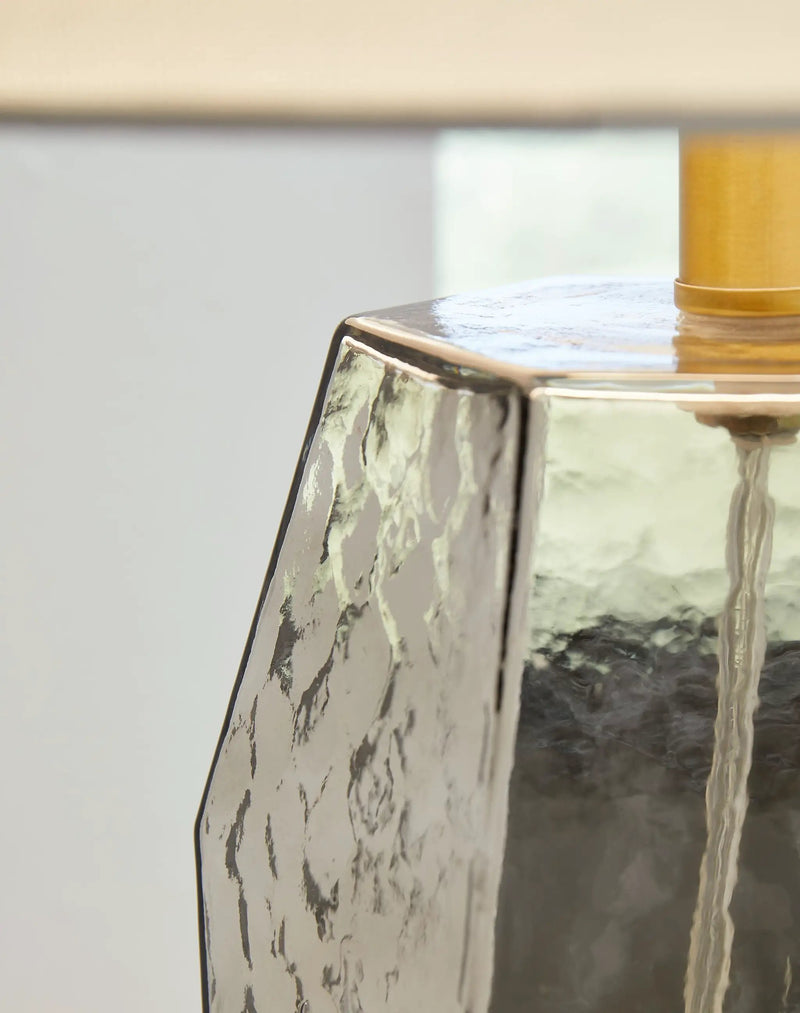 Taylow - Glass Table Lamp - Gray by Unique Piece Furniture