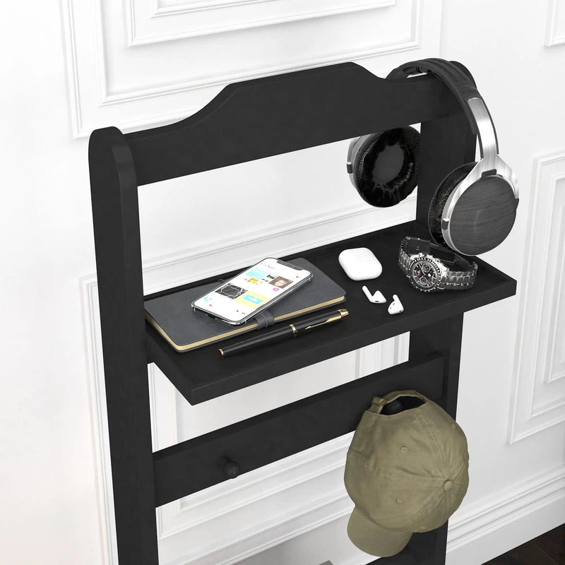 Accent Portable Garment Rack, Clothes Valet Stand With Storage Organizer by HouseOfZazla