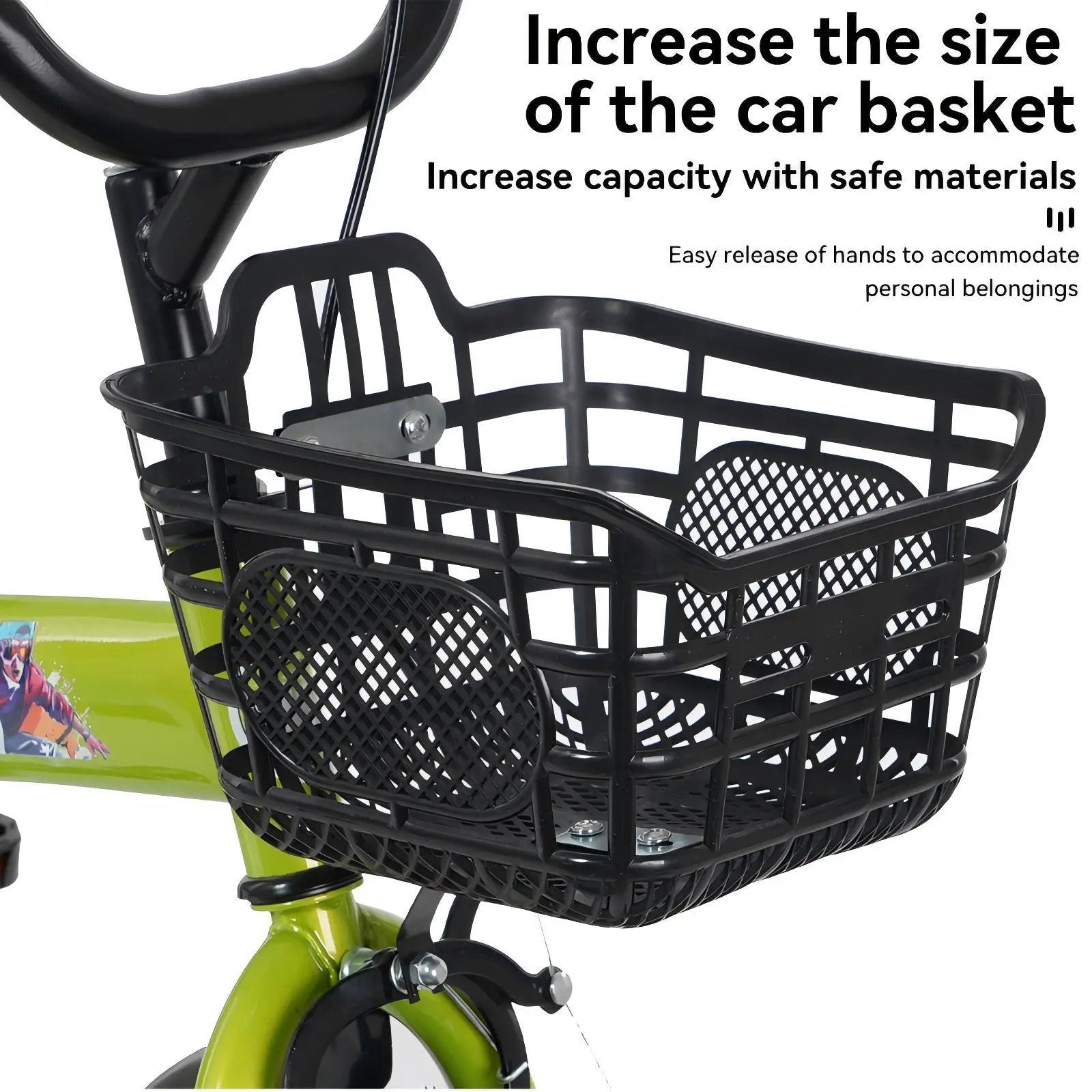 Fkznpj - 18" Sporty Kids Bike With Training Wheels And Stand Adjustable Saddle Suitable For Boys And Girls Aged 5 - 10 Years Tall Height 39 - 49" Available In A Variety Of Colors by HouseOfZazla