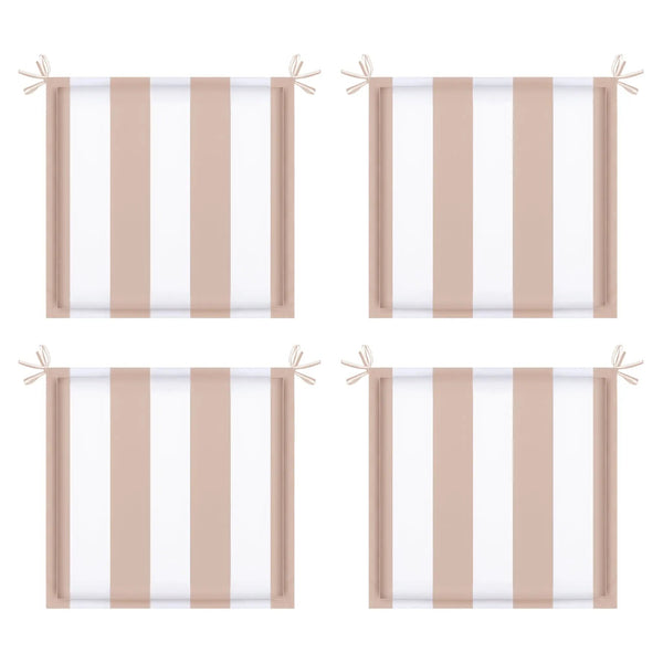 4PCS Outdoor Patio Seat Cushion Replacement - Khaki