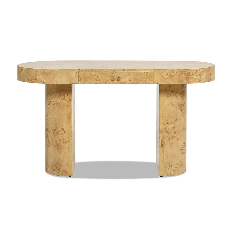 Jesse - Single Drawer Oval Computer Desk by HouseOfZazla
