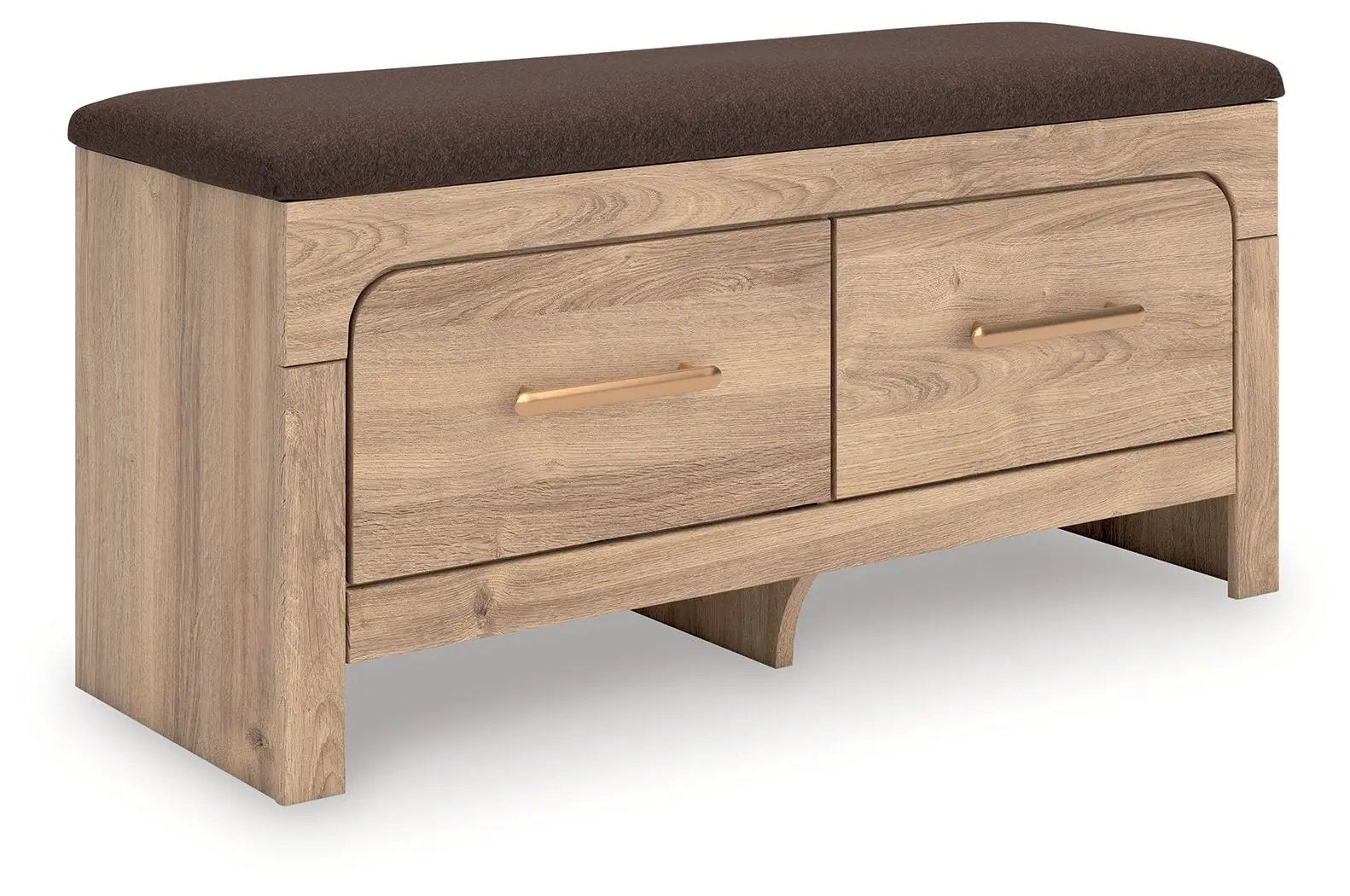 Kinlanni - Bedroom Upholstered Storage Bench - Tan / Brown by Unique Piece Furniture