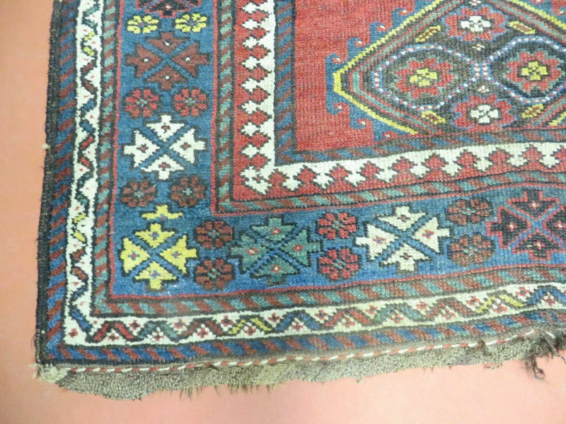 3' X 6' Antique 1920s Handmade Caucasian Karabagh Ganjeh Talesh Wool Rug Nice by Jewel Rugs