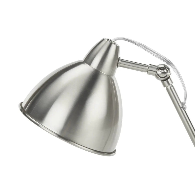 Lighting, Table Lamp, USB Port Included, Nickel Metal, Nickel Shade, Modern - Silver by Unique Piece Furniture