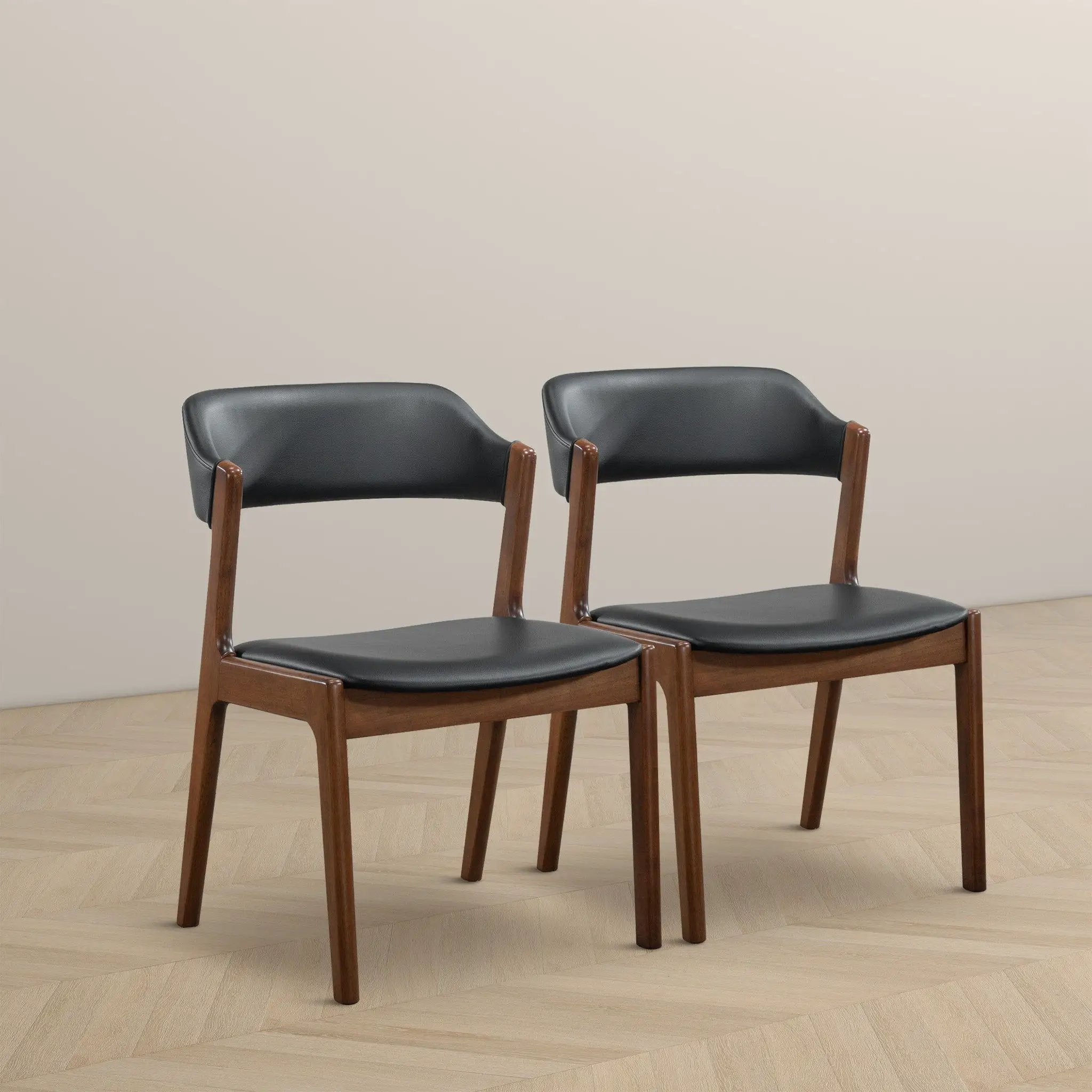 Enzo - Dining Chair (Set of 2) - Black / Brown by Unique Piece Furniture