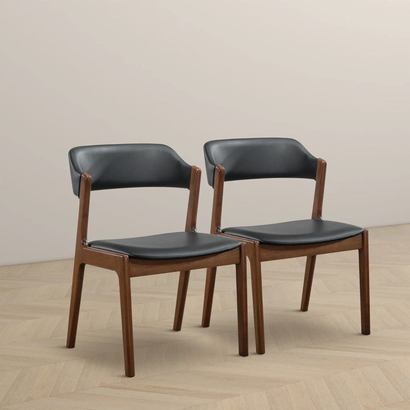 Enzo - Dining Chair (Set of 2) - Black / Brown by Unique Piece Furniture
