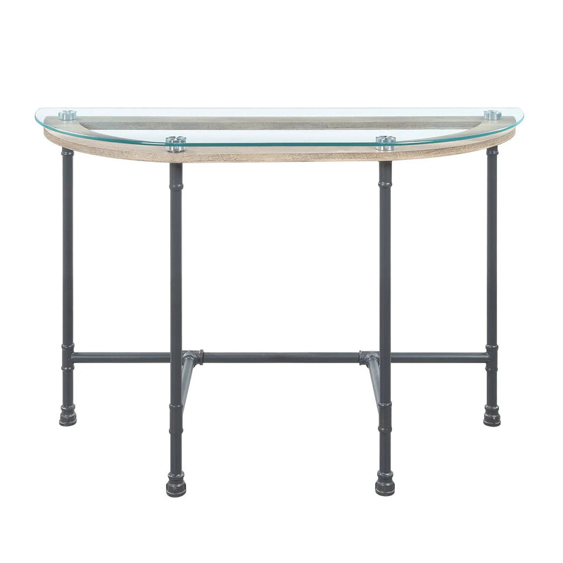 Brantley Clear Glass & Sandy Table by HouseOfZazla