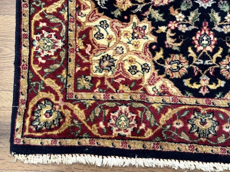 Pak Persian Sarouk Rug 3x5, Navy Blue and Red by Jewel Rugs