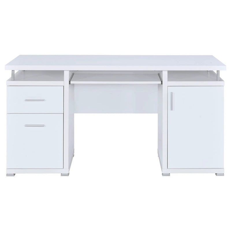 Tracy 55-inch 2-drawer Office Computer Desk White by Unique Piece Furniture