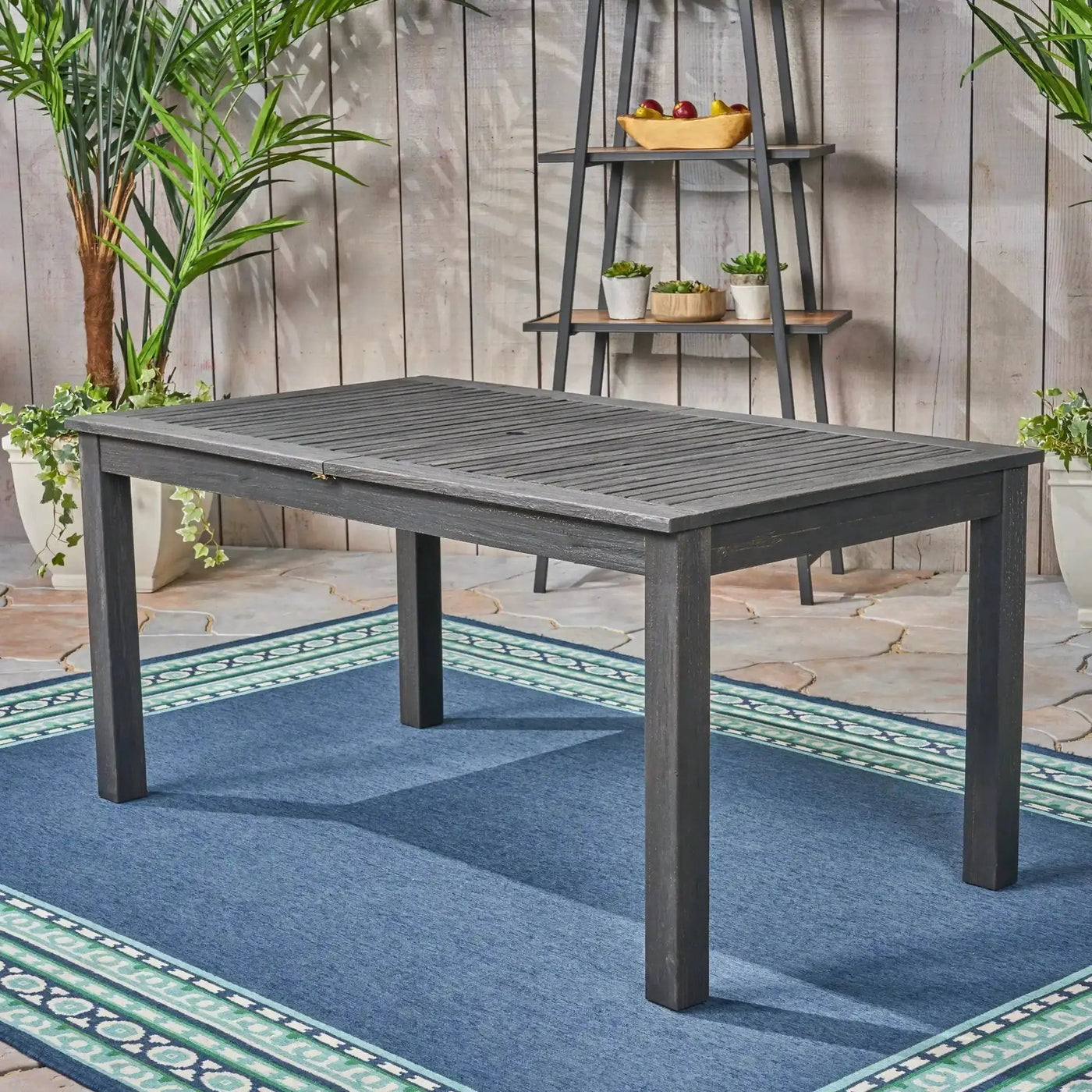 Outdoor Expandable Dining Table With Square Legs by HouseOfZazla