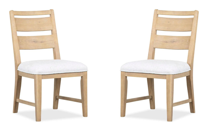Somerset - Dining Side Chair With Upholstered Seat (Set of 2) - Butternut and Omari Natural by Unique Piece Furniture