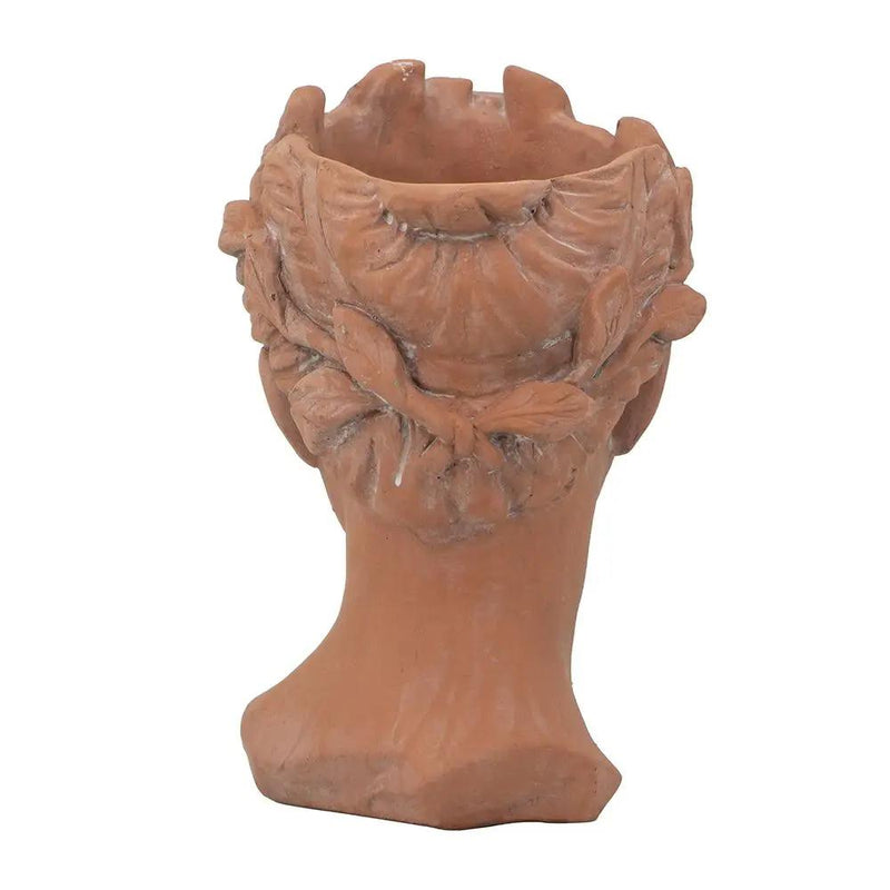 D7X11" Visage Head Bust Planter - Brown by HouseOfZazla