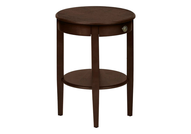 Accent Table, 2 Tier, Transitional - Espresso by HouseOfZazla