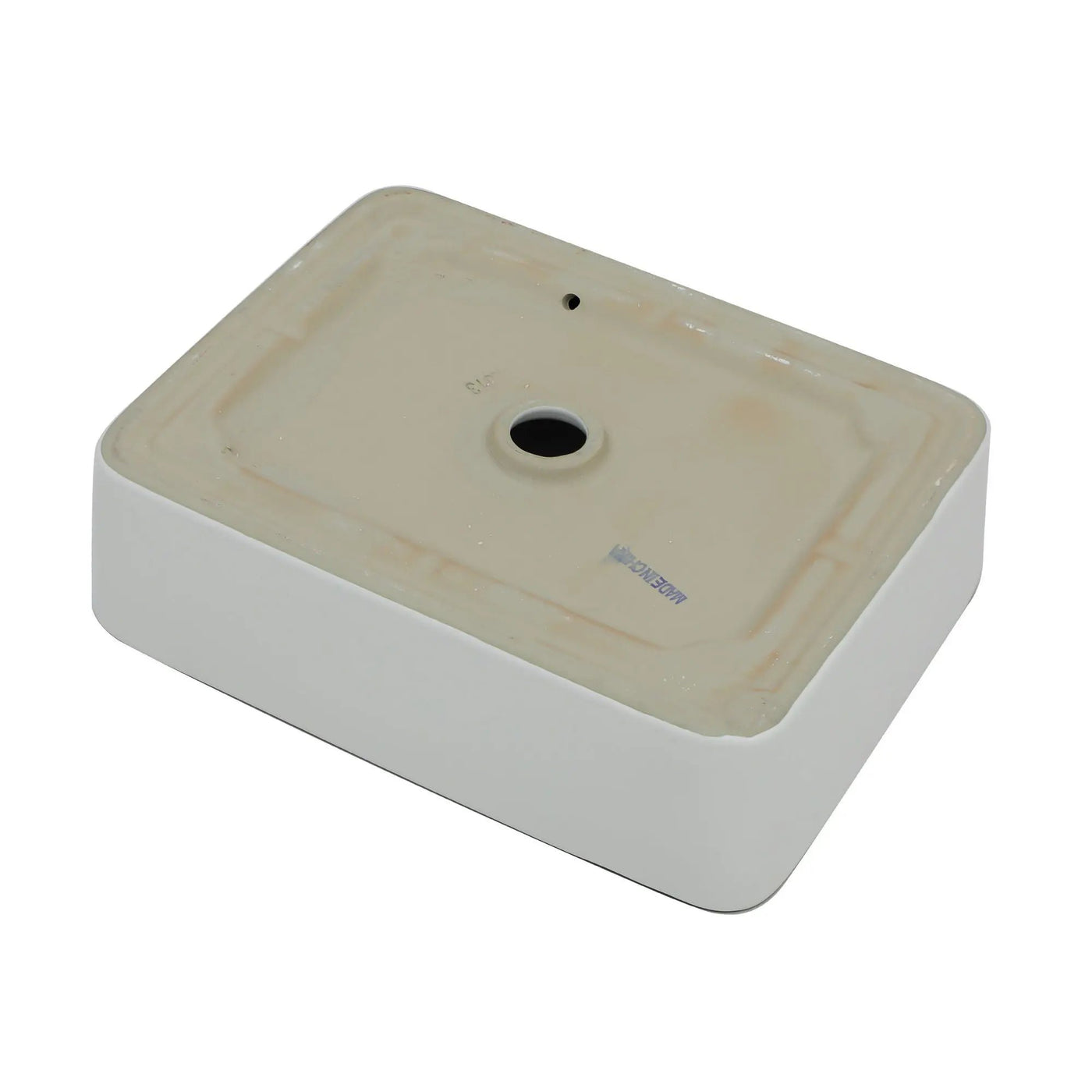 Modern European Style Ceramic Rectangular Vessel Bathroom Sink by HouseOfZazla