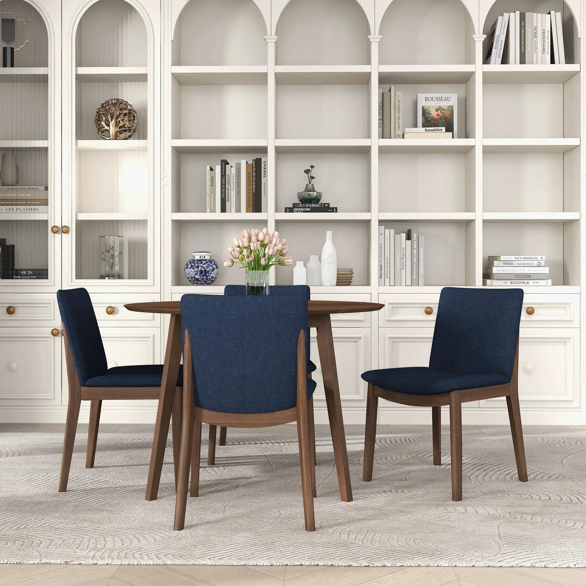Laura - Mid-Century Modern Solid Wood Dining Chair (Set of 2) by Unique Piece Furniture