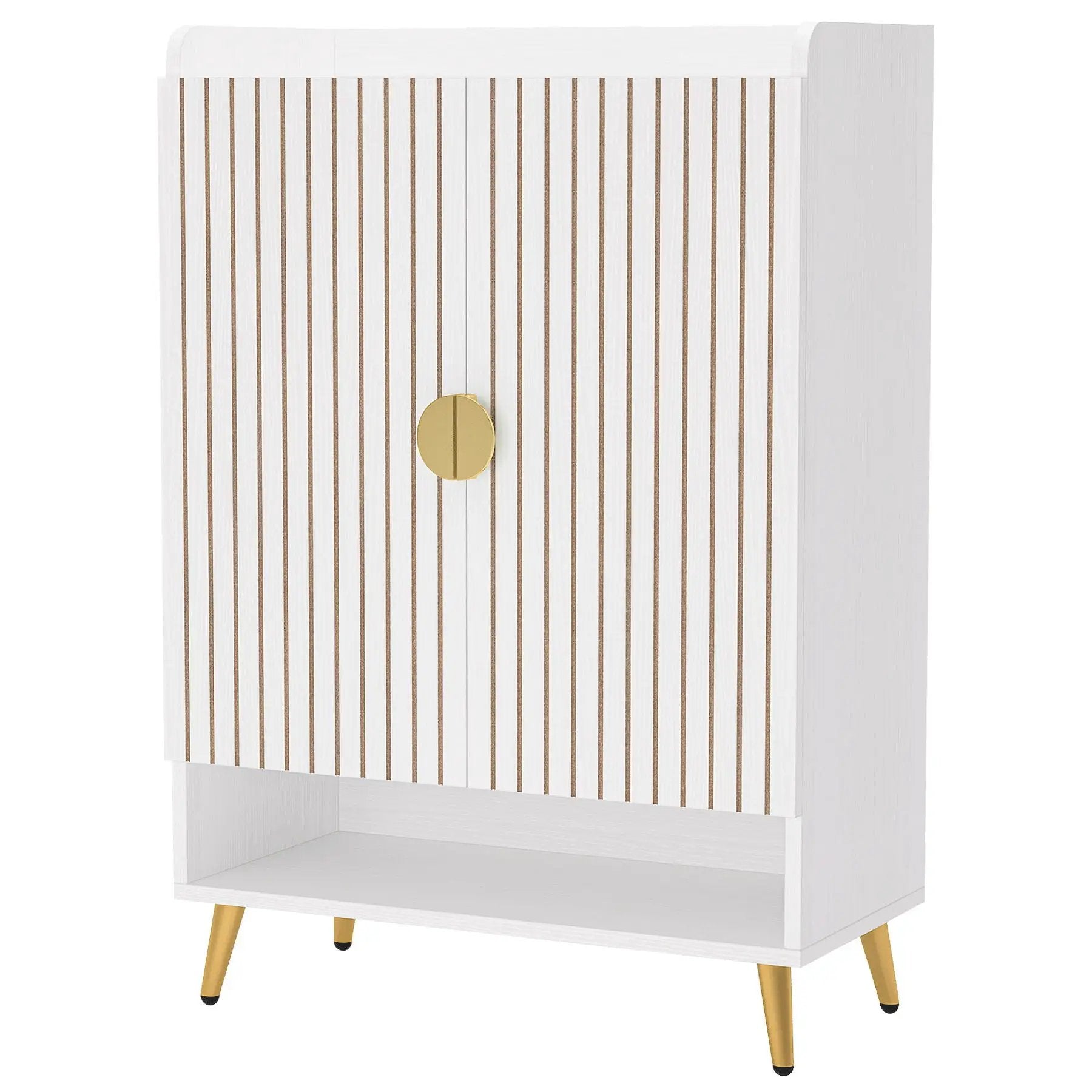 Shoe Cabinet With Doors, 7 Tier Storage Organizer