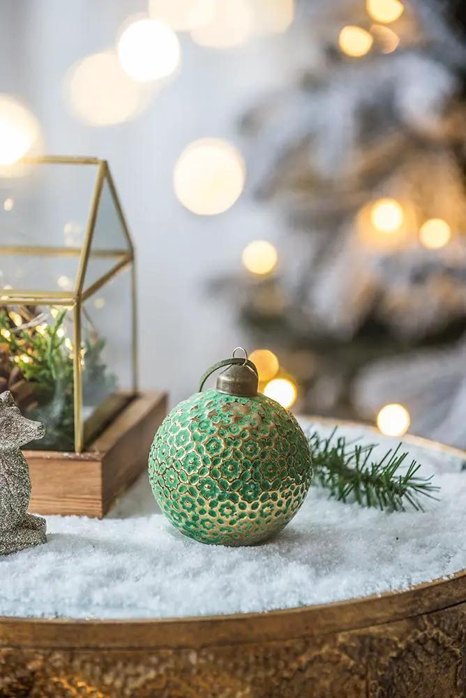 Christmas Ball Ornaments, Glass Decorative Hanging Ball Christmas Tree Ornaments For Holiday Party Decorations by HouseOfZazla