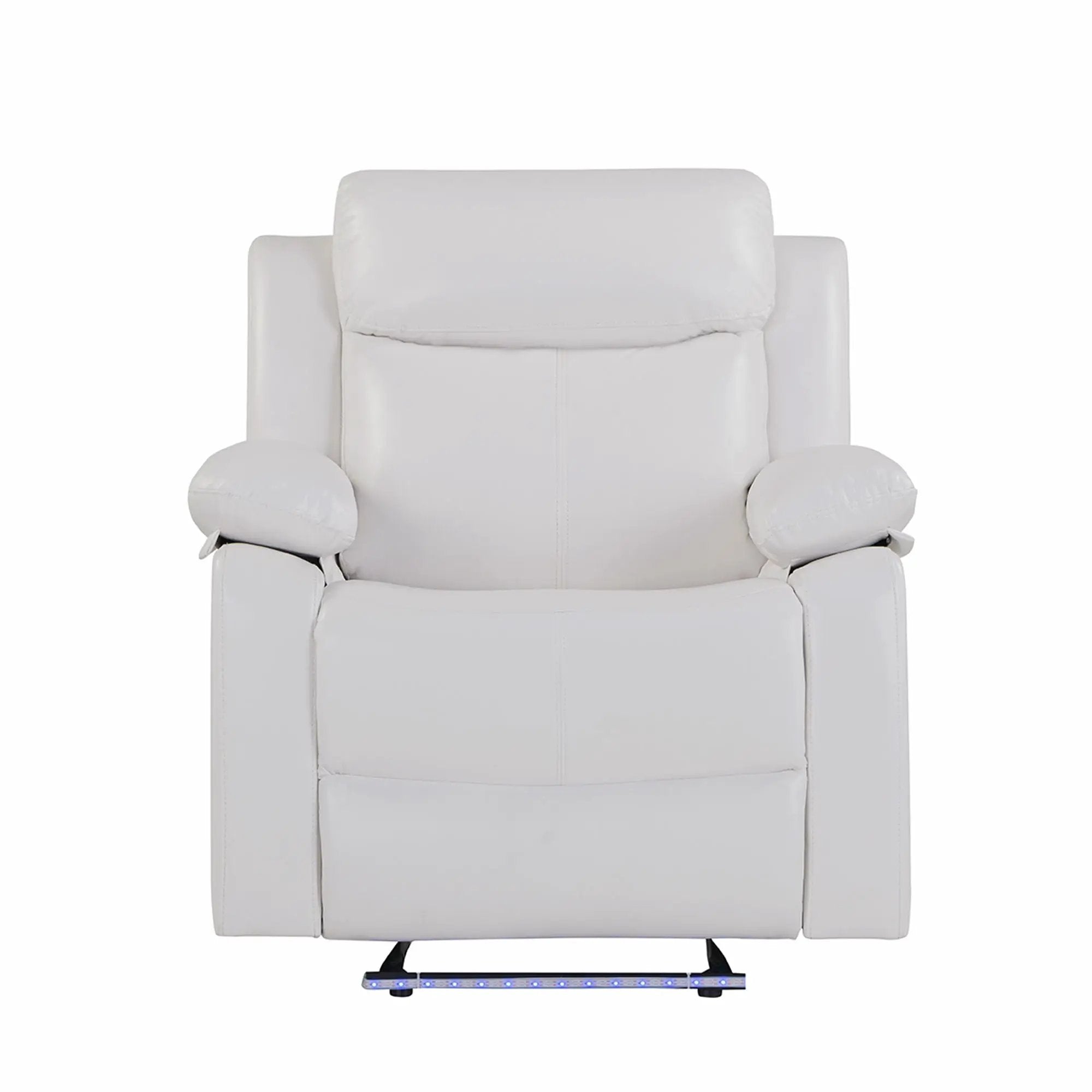 Blanche - Reclining Set With LED Lights, Speaker by HouseOfZazla