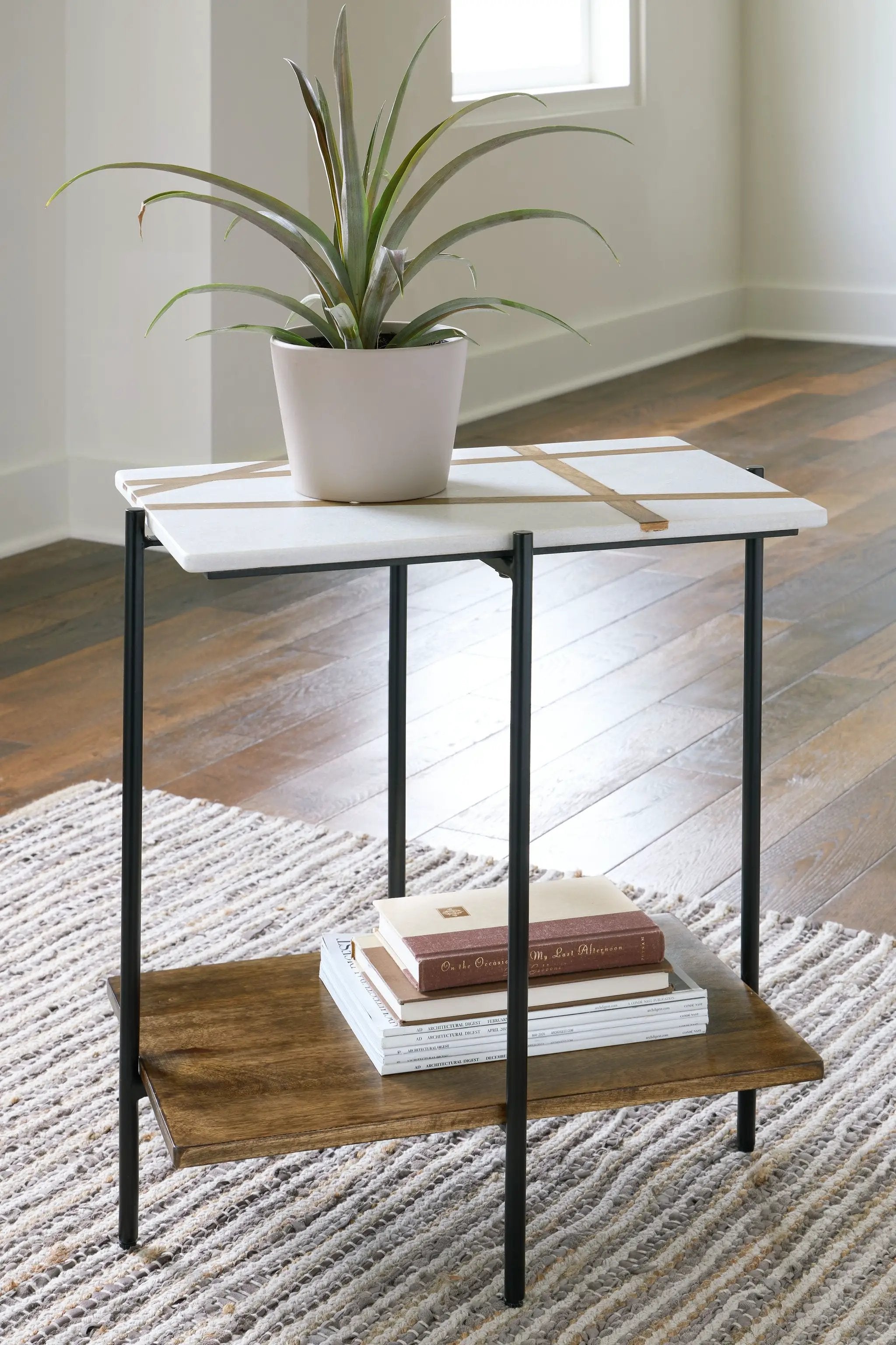 Braxmore - Accent Table - White / Light Brown by Unique Piece Furniture