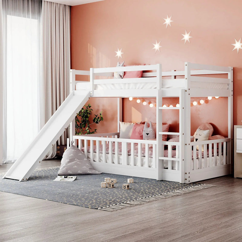 Functional Bunk Bed & Convertible Ladder And Slide by HouseOfZazla